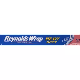 Reynolds Wrap Heavy Duty Aluminum Foil, Thick and Durable, 50 Sq Ft, 1 Ea