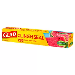 GLAD CLING WRAP 200 SQ FT, Aluminum Foil & Wax Paper