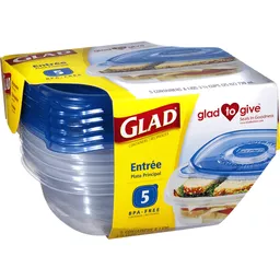 Glad Containers & Lids 3 Ea, Plastic Containers