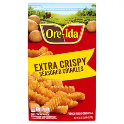 Ore Ida French Fried Potatoes, Seasoned Crinkles, Extra Crispy 26 
