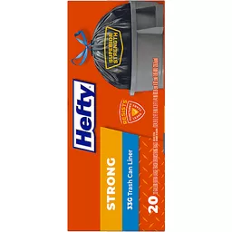 Hefty Strong Extra Large Trash Can Liner Drawstring Bags 33 Gallon