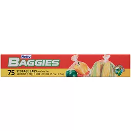 Hefty Baggies 75 Count Gallon Storage Bags - household items - by