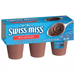 Swiss Miss Pudding, Milk Chocolate 6 Ea | Refrigerated Jello 