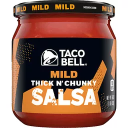 Taco Bell Mild Thick N' Chunky Salsa, 16 oz Jar 