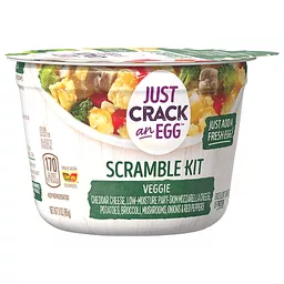 Just Crack an Egg Scramble Kit, Veggie 3 Oz, Liquid Eggs