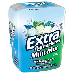 Extra Gum Refreshers Spearmint Sugar Free Chewing Gum Bottle, 40 ct - Fry's  Food Stores