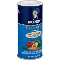 Morton Salt Lite Salt, 11 oz Canister 