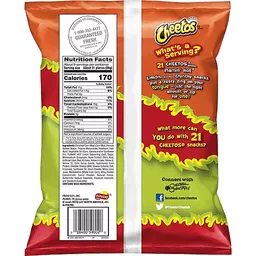 Cheetos Flamin' Hot Crunchy Cheese Flavored Snacks 8.5 oz