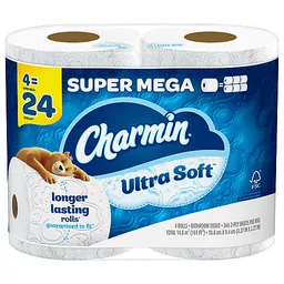 Charmin Ultra Soft Toilet Paper, 9 Mega Rolls