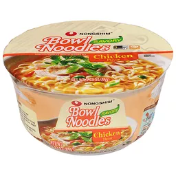 Nong Shim Bowl Noodle Soup, Savory Chicken Flavor, Asian Soups & Ramen