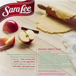 Sara Lee With Orchard Picked Apples Apple Pie 34 Oz