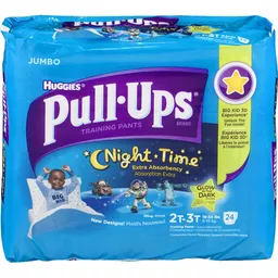 Huggies Pull Ups Night Time Training Pants 2t-3t Sealed Box 54 Ct