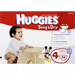 Huggies Snug & Dry Baby Diapers, Size 1, 256 ct, One Month Supply