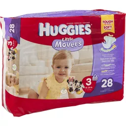 Huggies Little Movers Baby Diapers Size 3 (16-28 lbs), 25 ct - Kroger