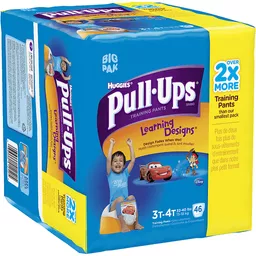 Huggies Pull-Ups Learning Designs Potty Training Pants for Boys, Size  3T-4T, 22/Pack (45141)