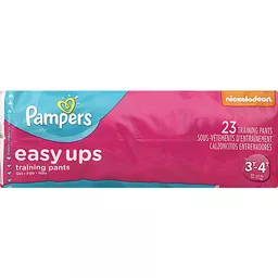 Pampers Easy Ups Girls Size 3T-4T Training Pants 23 ct Pack