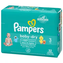 Pampers Baby-Dry 123 Sesame Street Diapers Jumbo Pack, Size 6