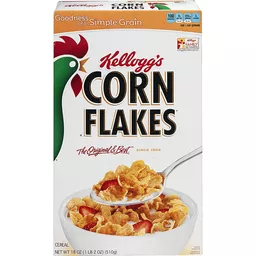 Kellogg's Corn Flakes Original Breakfast Cereal, Family Size, 18 oz Box