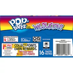 Pop-tarts wildlicious frosted wild berry pastries, 8 ea