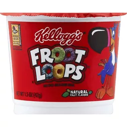 Froot Loops Breakfast Cereal, Single-Serve 1.5oz Cup, 6/Box, Sold