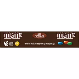 M&M's Milk Chocolate Candy Full Size Bulk Pack (1.69 Oz., 48 Ct.), Pantry
