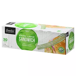 Essential Everyday Double Zipper Sandwich Bags