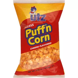 Herr's Puff'n Corn Big Cheese Flavored Hulless Puffed Corn, 4 1/2