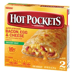 HOT POCKETS Applewood Bacon, Egg and Cheese Frozen Sandwiches 2 ct