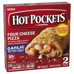Hot Pockets® Four Cheese Pizza Frozen Snacks in a Garlic Buttery Crust  Frozen Sandwiches, 12 ct / 4.25 oz - Ralphs