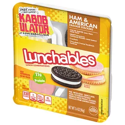 Lunchables Ham & American Cheese Cracker Stackers Snack Kit Chocolate  Sandwich Cookies, 3.2 oz - Kroger