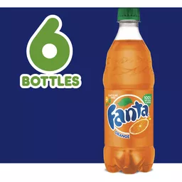 Fanta Naranja, botellas de 16.9 onzas líquidas, paquete de 6