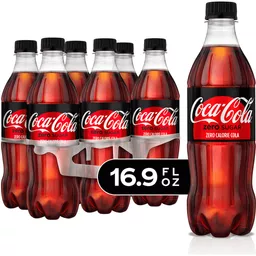 Coca-Cola Soda Soft Drink, 16.9 fl oz, 6 Pack
