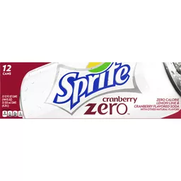 Sprite Zero Sugar Cranberry, Lemon Lime Diet Soda Pop Soft Drink, 12 Fl Oz, 12  Pack, Shop