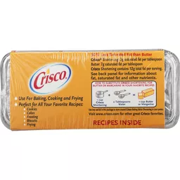 Crisco Butter Flavor Shortening Sticks, 20 Ounce, 3 Sticks (Pack