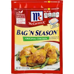 McCormick Bag 'N Season Pork Chops Cooking Bag & Seasoning Mix 1.06 oz  (Pack of 6)