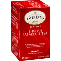 Twinings of London Classics English Breakfast Black Tea Bags