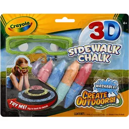 Crayola Chalk, Sidewalk, 3D, 4+, School Supplies