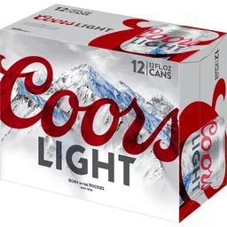 Coors Light Lager 24/12 oz cans - Beverages2u