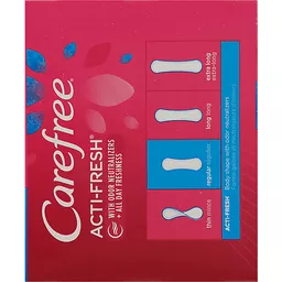 00078300069836 - CAREFREE® Panty Liners, Regular, Flat, Unscented, 120ct, Feminine Care