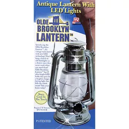 Olde Brooklyn Lantern LED Light Battery Powered Dimmable Appears