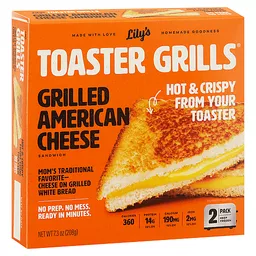 Lily's Toaster Grills® Grilled American Cheese Sandwich, 2 ct