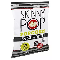 Skinny Pop Sea Salt & Pepper Popcorn 4.4 Oz, Popped