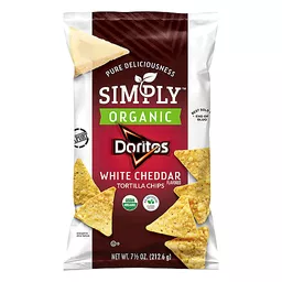 Doritos Simply Organic White Cheddar Tortilla Flavored Chips - 7.5