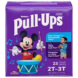 Huggies Pull-Ups 2T-3T Disney Junior Mickey Boys Outstanding Protection  Training Pants 23 ct package