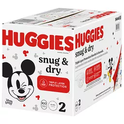  Huggies Snug & Dry Diapers, Size 1, 100 Count : Baby