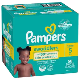 Pañales Desechables Pampers 58 Und Swaddlers Talla 5