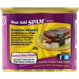Spam Teriyaki Canned Meat 12 oz can, Meat