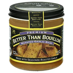 Better Than Bouillon Premium Roasted Garlic Base, Made with Seasoned  Roasted Garlic, 38 Servings Per Jar, 8 Ounce (Pack of 2)