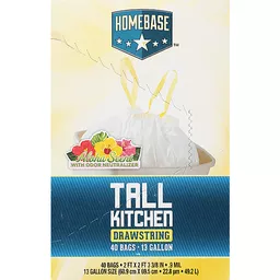 Home Base Tall Kitchen Aloha Scented Trash Bags, Trash Bags