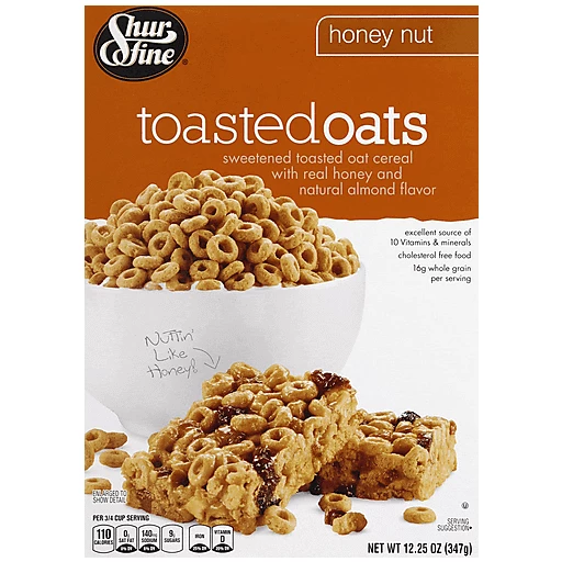 Shurfine Honey-Nut Toasted Oats Cereal, Cereal